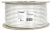 A spool of white coaxial cable on a cardboard spool. Produktbild-Vorschau