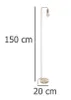 Atmosphera | Stehlampe - Keli - 150 cm - Gold - Elegantes Produktbild-Vorschau 9