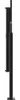 A side view of a black retractable side awning mounted on a pole. Voir les images du produit