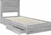 Aufbewahrungsbett Graues Sonoma 75 x 190 cm Holzwerkstoff Produktbild-Vorschau 5