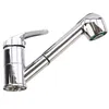 A chrome-finished kitchen faucet with a pull-out spray head is shown against a white background. Produktbild-Vorschau