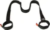 A black ski strap with red accents on a white background. Podgląd zdjęcia produktu