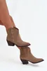 Slip-on Damen Cowboy-Stiefeletten Aus Natürlichem Wildleder Produktbild-Vorschau 9