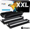 A product shot of toner cartridges and a box with a parrot graphic. Produktbild-Vorschau