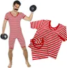 Herren Badeanzug rot-weiß Größe: L Produktbild-Vorschau 5