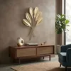 Wandbild Metall Gold Blätter H72cm 3D Metallbild Wanddeko Produktbild-Vorschau 4