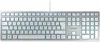 CHERRY KC 6000 SLIM Tastiera a filo, argento/bianco, USB Anteprima dell’immagine prodotto 1
