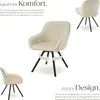 Otočné kreslo Snug čalúnené, zamatový vzhľad 58 x 58 x 82 Náhľad obrázku produktu 3