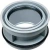 A close-up studio shot of a gray pipe fitting with a black rubber seal. Produktbild-Vorschau