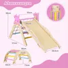 COSTWAY Structure à grimper Indoor set de 3, avec toboggan, Voir les images du produit 3