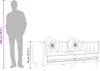 Sofa mit Kissen 3-Sitzer Dunkelgrau Samt Produktbild-Vorschau 7