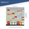 T-Karten Planer OfficePlaner 49x47,3 cm 7 Träger grau Produktbild-Vorschau 9
