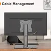 Universal TV Standfuss 17-43 Zoll Monitorständer Glasfuß Produktbild-Vorschau 6