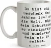 Mr. & Mrs. Panda Kaffeebecher Spruch 1947 Geburtstag - Weiß Produktbild-Vorschau 3