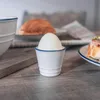 Nicola Spring 6 Stück Country Farmhouse Weiß Frühstück Produktbild-Vorschau 2