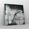 Wanduhr - Quadrat - Glasuhr - Abstraktion Schwarz Weiß - Produktbild-Vorschau 4