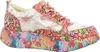Laura Vita Damen Sneaker floral Leder mit Reißverschluss Produktbild-Vorschau 13