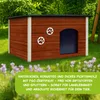 Outentin Hundehütte Outdoor Winterfest für Große Hunde – Produktbild-Vorschau 7