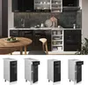 Küchenunterschrank Vicco R-Line Schwarz Hochglanz 30 cm Produktbild-Vorschau 3