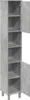 vidaXL Armoire de salle de bain gris béton 30x30x179 cm Voir les images du produit 7