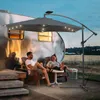 Wolketon 3m-3.5m Parasol avec LED solaire inclinable Voir les images du produit 6
