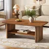 Table basse, 120 cm table d'appoint, table de salon en bois Voir les images du produit 1