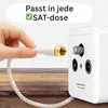 PremiumX 25m SAT TV Antennenkabel F-Anschlusskabel mit Produktbild-Vorschau 3