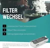 Instructions for changing a filter in a kitchen appliance. Voir les images du produit