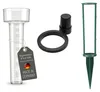 Regenmesser transparent mit Erdspieß & Stielhalter 24cm Produktbild-Vorschau 1