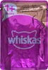The image shows the front of a Whiskas cat food pouch. Produktbild-Vorschau