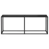 vidaXL Tavolino da salotto nero 200x35x75,5 cm in vetro Anteprima dell’immagine prodotto 3