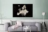 MuchoWow® Poster Karte von Europa - Schwarz - Holz 120x80 Produktbild-Vorschau 5