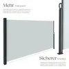 tectake® Seitenmarkise 180 x 300 cm ausziehbar, mit Produktbild-Vorschau 3