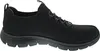 A side view of a black Skechers sneaker. Voir les images du produit