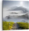 Bild auf Leinwand - Leinwandbild - Berg Nebel Landschaft Produktbild-Vorschau 1