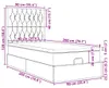 vidaXL Ottoman-Bett mit Matratzen Dunkelgrau 90x200 cm Samt Produktbild-Vorschau 7