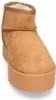 A single tan boot with a thick platform sole is shown against a white background. Anteprima dell’immagine prodotto