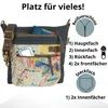 Sunsa Damen Umhängetasche. Schultertasche aus Canvas & Produktbild-Vorschau 4