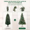 HOMAVO Sapin de Noël artificiel 210 cm pour maison jardin Voir les images du produit 5