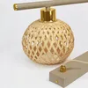Luxolar LED závěsné svítidlo 3 žárovky E27 ratan Boho Náhled obrázku produktu 3