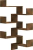 vidaXL vidaXL - Étagère d'angle - 2 - st - 40x40x50 - cm - Voir les images du produit 1