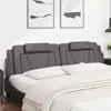 vidaXL Kopfteil-Kissen "Viana" Grau 200 cm Kunstleder Produktbild-Vorschau 3