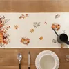 Tischläufer Herbst Orange Blätter Kürbisse 33x183 cm Produktbild-Vorschau 7
