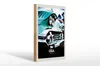 Holzschild Reise 20x30cm Amerika Oldtimer Amerika grün Produktbild-Vorschau 1