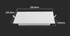 LED Solution Biely vstavaný LED panel hranatý 220 x 220mm Náhľad obrázku produktu 10