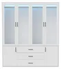 REMZETTA Kleiderschrank 160 x 51.8 x 180 cm, weißer Produktbild-Vorschau 8
