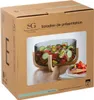 Insalatiera ARHA, 24 cm, vetro, con supporto in legno Anteprima dell’immagine prodotto 2