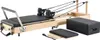 A Pilates reformer machine with accessories on a white background. Podgląd zdjęcia produktu