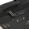 Close-up of a black Travelite suitcase with a combination lock and zippers. Produktbild-Vorschau