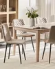 BELIANI Esszimmerstühle 4er Set Beige aus Samtstoff mit Produktbild-Vorschau 2